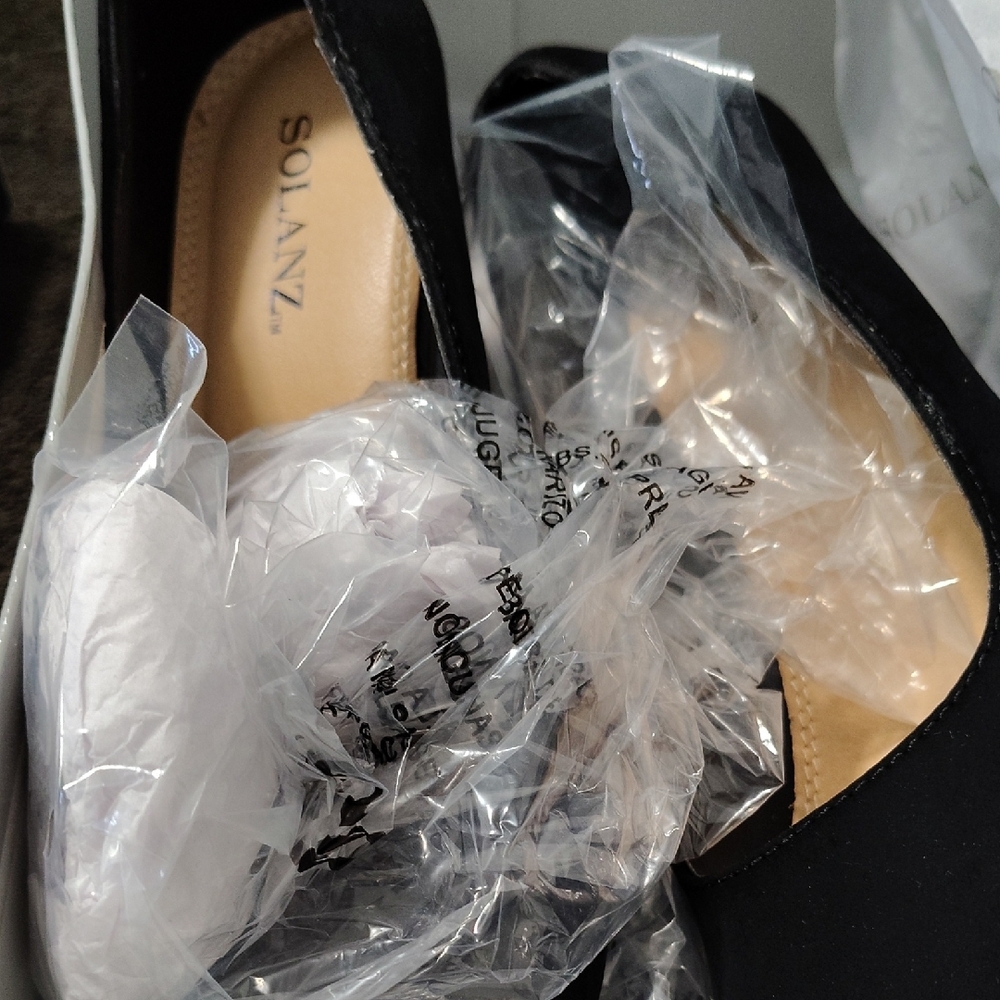 Mata Shoes Black Wedge Shoes